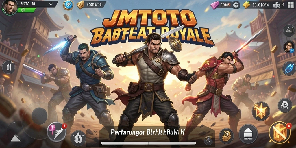 Gameplay seru JMTOTO dalam pertarungan Battle Royale.