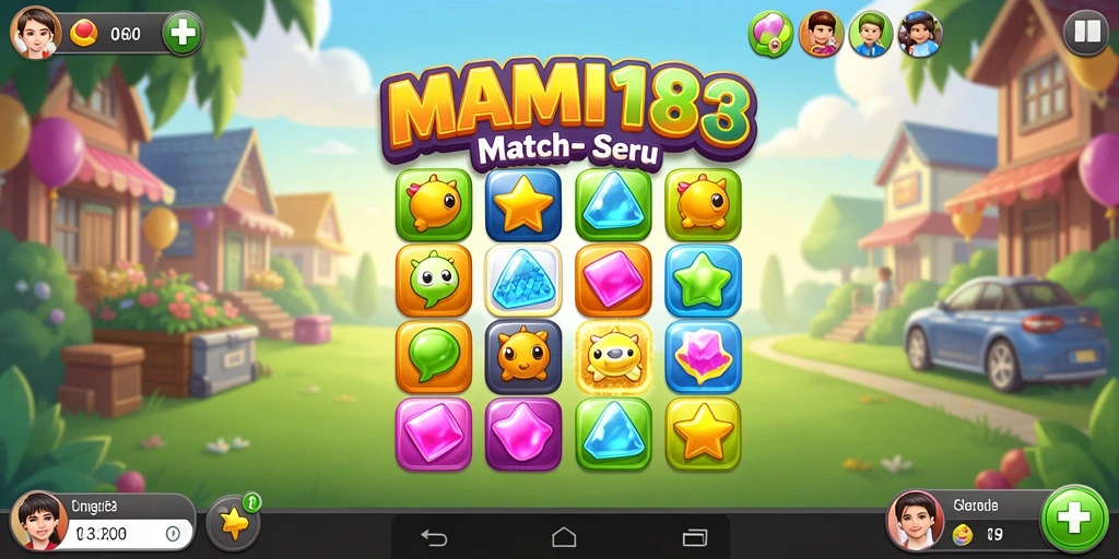 Tampilan menarik dari gameplay MAMI188 dengan elemen Match-3 yang seru.