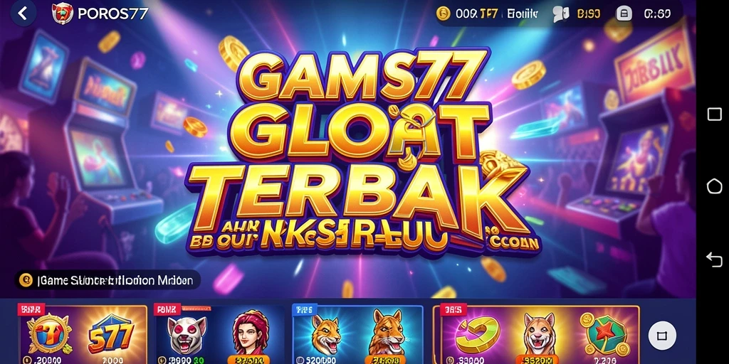 Tampilan menarik dan mendebarkan dari gameplay Slot di POROS77.