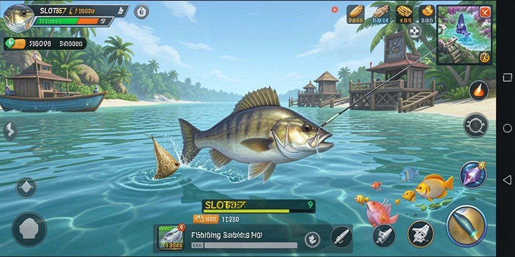 Tampilan gameplay SLOT367 dengan aksi memancing yang seru.
