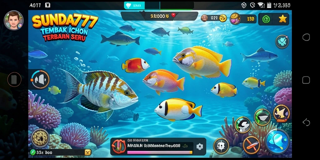 Tampilan menarik dari gameplay SUNDA777 yang penuh aksi Tembak Ikan.